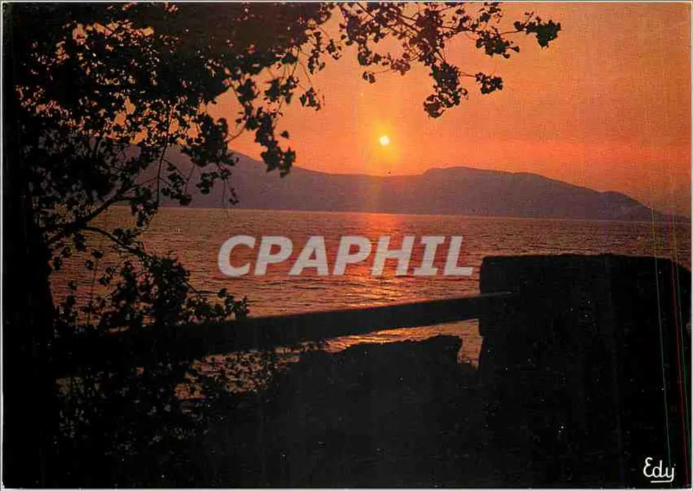 Sonnenuntergang am Lac du Bourget — Savoie — Éditions EDY - Vorderseite