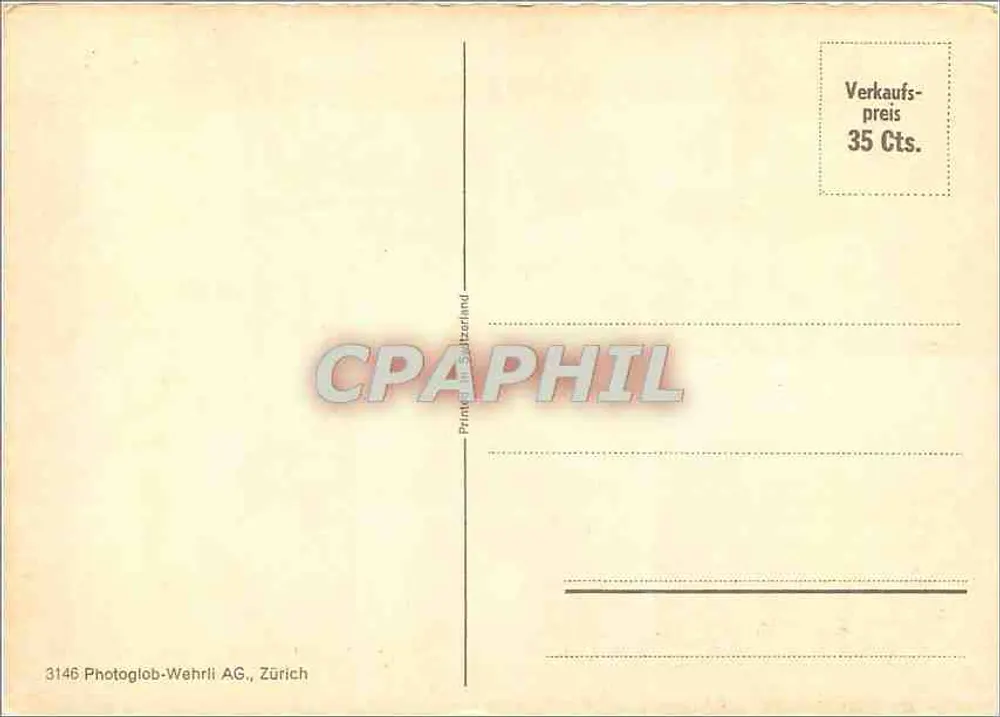 Bern — vista panorâmica e animais — Photoglob-Wehrli AG, n° 3146 - Verso
