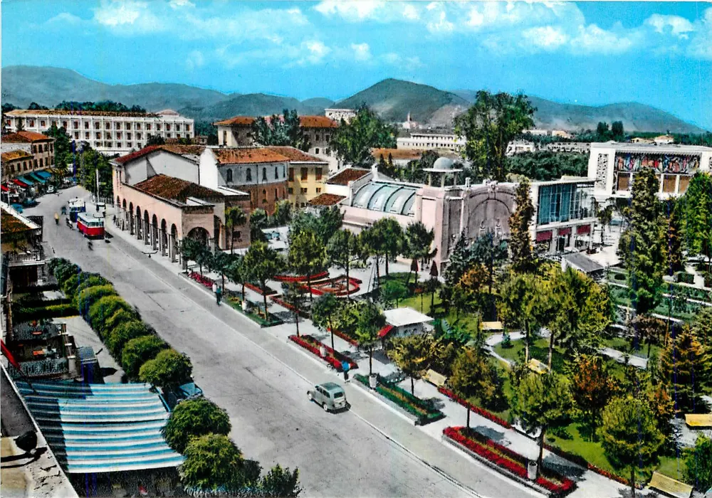 Abano Terme — Pietro d'Abano Street and the Gardens — Ed. Ris. A.B.A. - Front