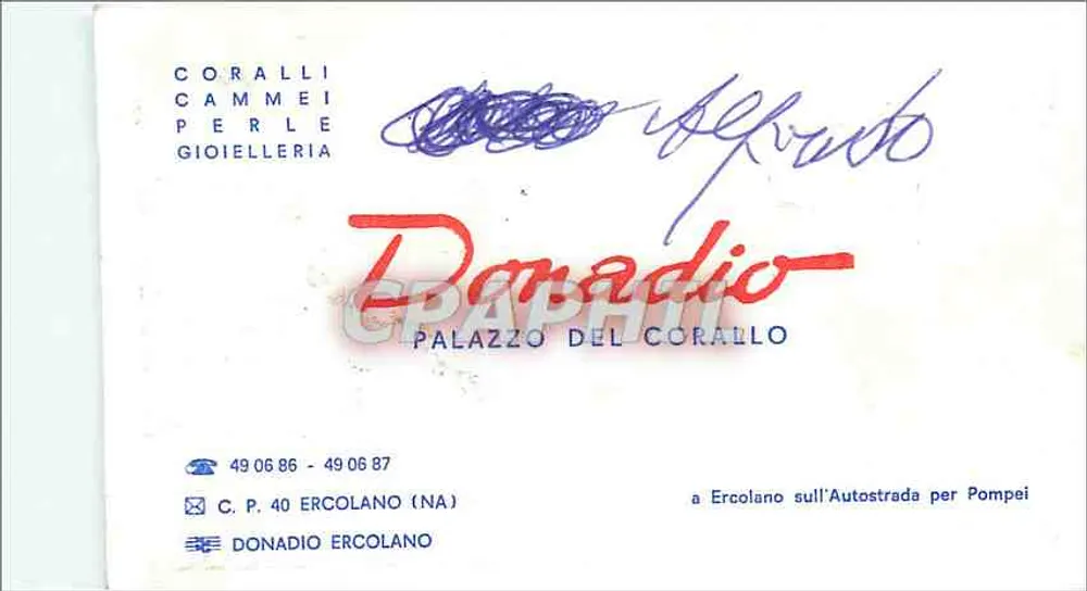 Donadio - Palazzo del Corallo — Verlag: Studio Prog. Raffine Napoli, Seriennummer nicht sichtbar - Rückseite