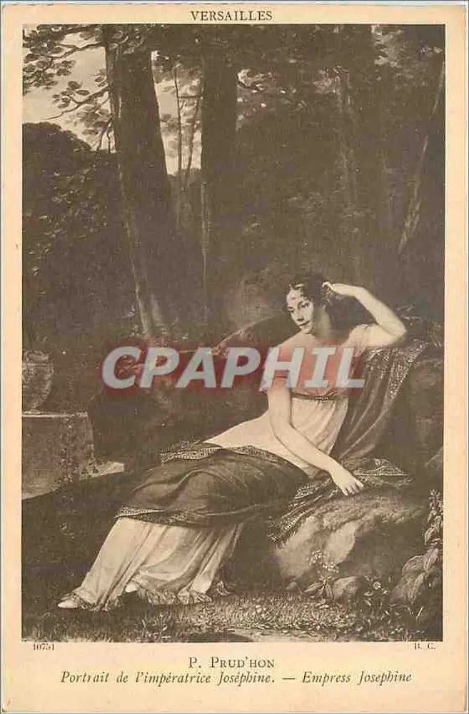 Versailles — Retrato da imperatriz Joséphine — P. Prud'hon, n° 10751 - Frente