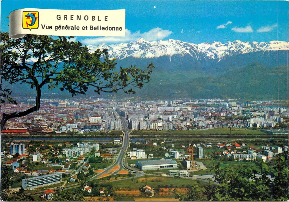 Grenoble — Vista Geral e Belledonne — Edições SPADEM - Frente