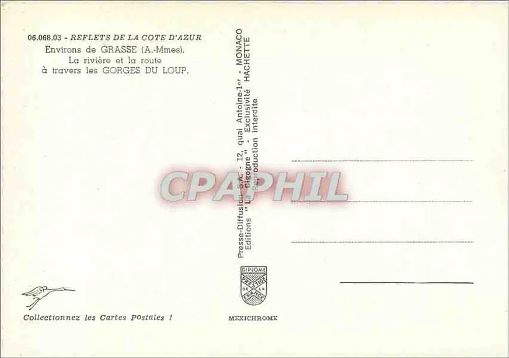 Gorges du Loup — Um Grasse — Verleger IRIS - Rückseite