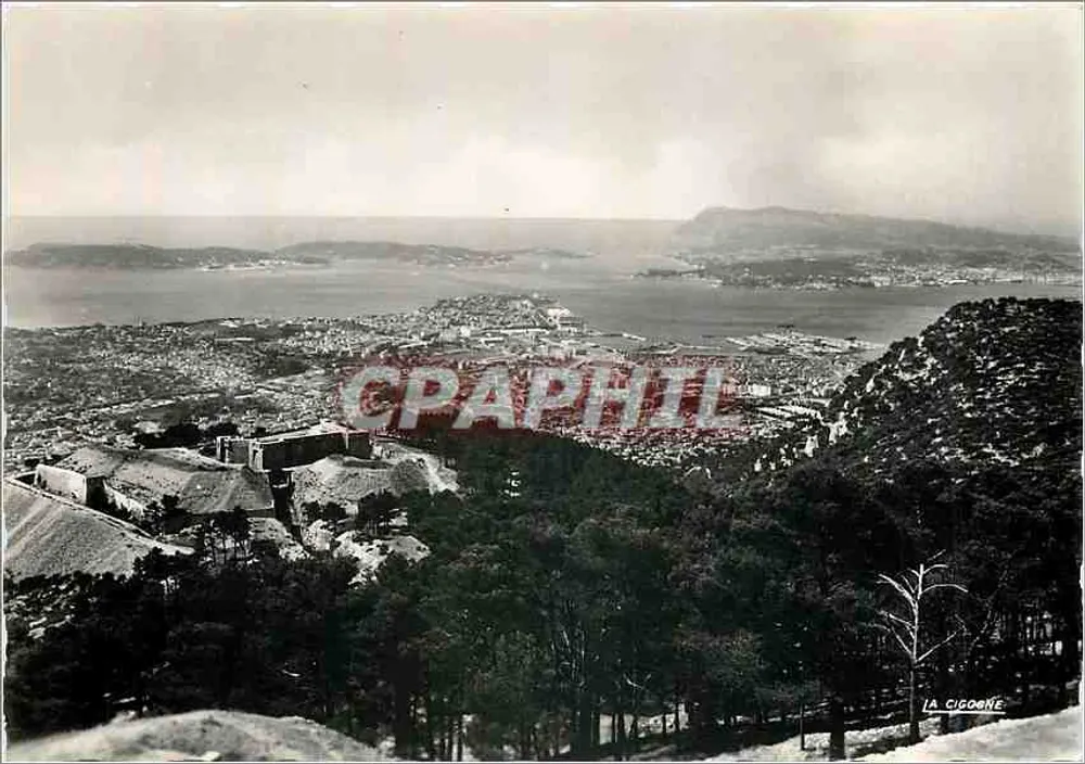 Toulon (Var) — Vista geral — Ed. « La Cigogne », 7, rue de Millio, Toulon — André Leconte - Frente