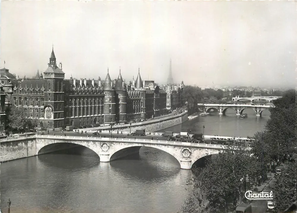 Paris - A Conciergerie e a Sena — Éditions Chantal, n°522 - Frente
