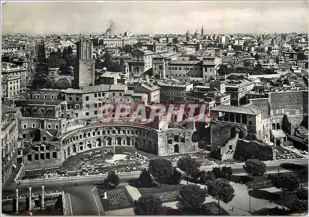 Fórum de Trajano — vista panorâmica — Bronofoto - Frente