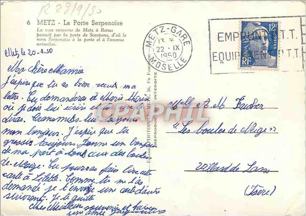 A Porta Serpnoise — Metz — editor Poll - Verso