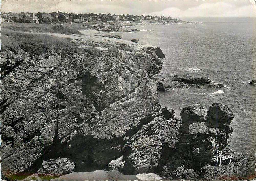 Rochas da ponta Saint-Gildas — Préfailles — F. Crapeau, editor, Nantes - Frente