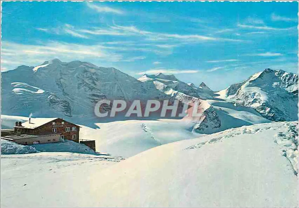 Vista panorâmica do Piz Bernina — Piz Palü — Piz Bernina — editor - Frente