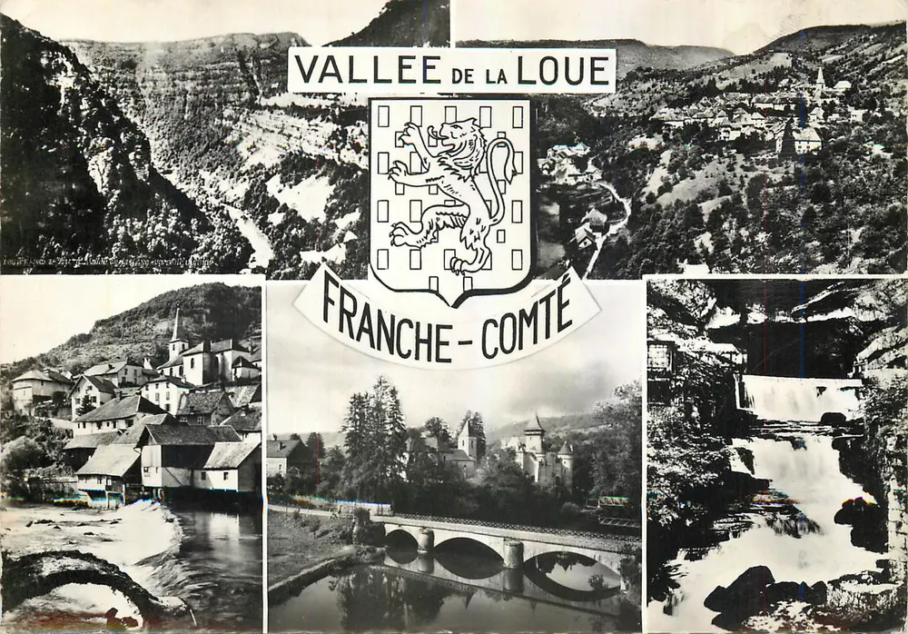 Wąwóz Loue — Francja Wschodnia — wydawca Réquignot, nr 2044 - Awers