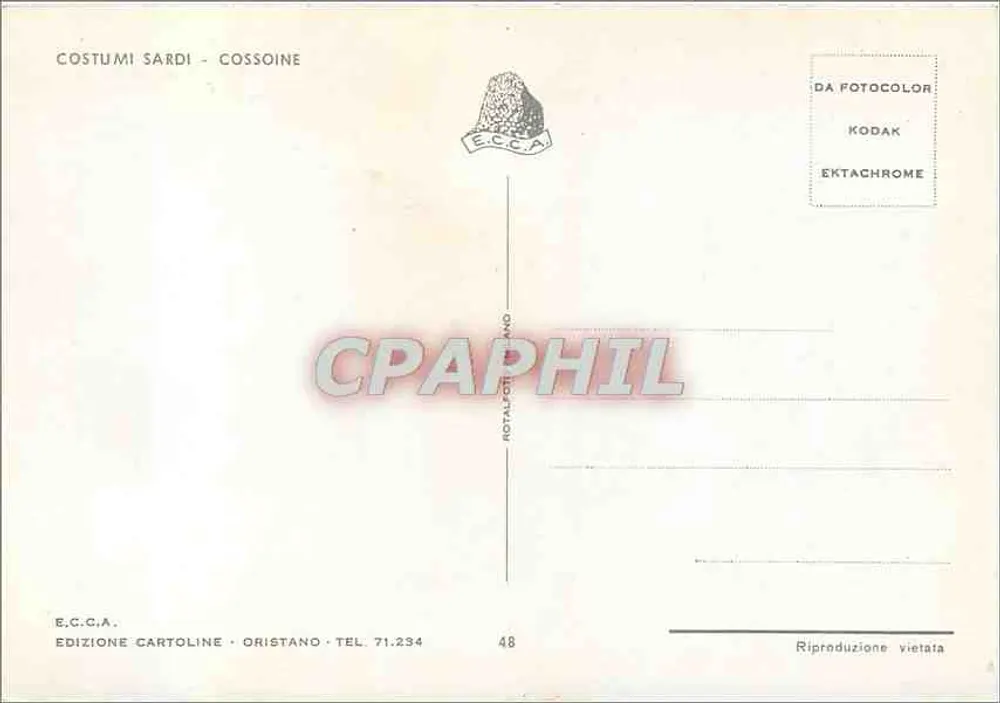 Roupas sardas em Cossoine — Edição E.C.C.A. — n°48 - Verso