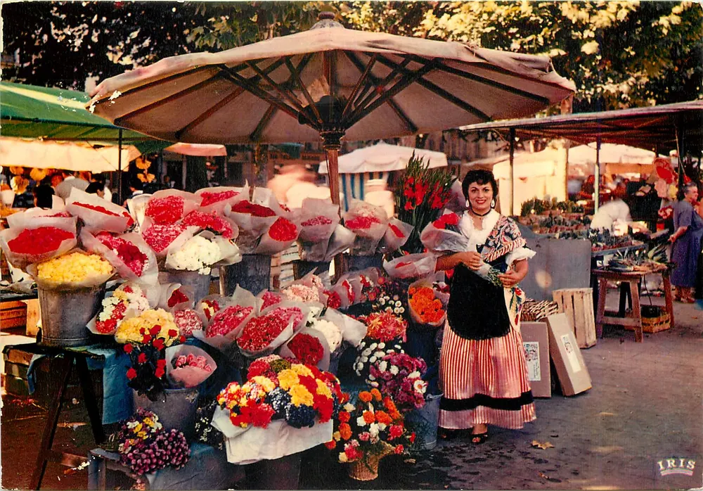 Blumenmarkt — Côte d'Azur — Éditions Iris - Vorderseite