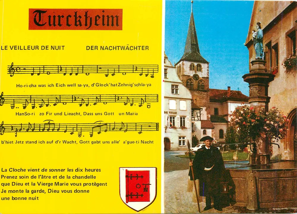 Turckheim — O Vigia da Noite — Edições S.A.D. Strasbourg - Frente