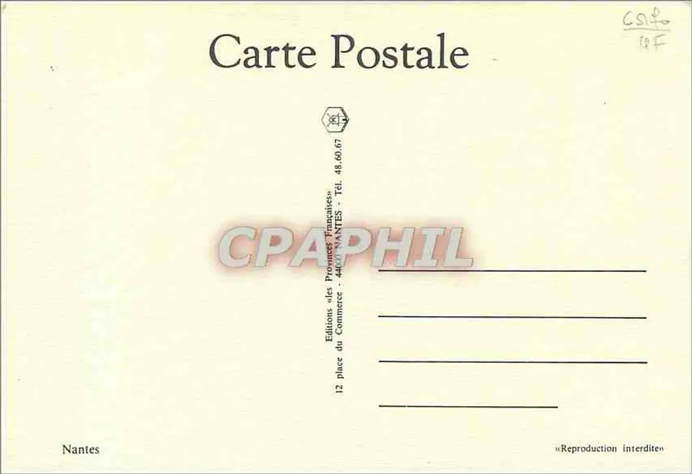A Porta Saint-Pierre — Soudromer — desenho a tinta - Verso