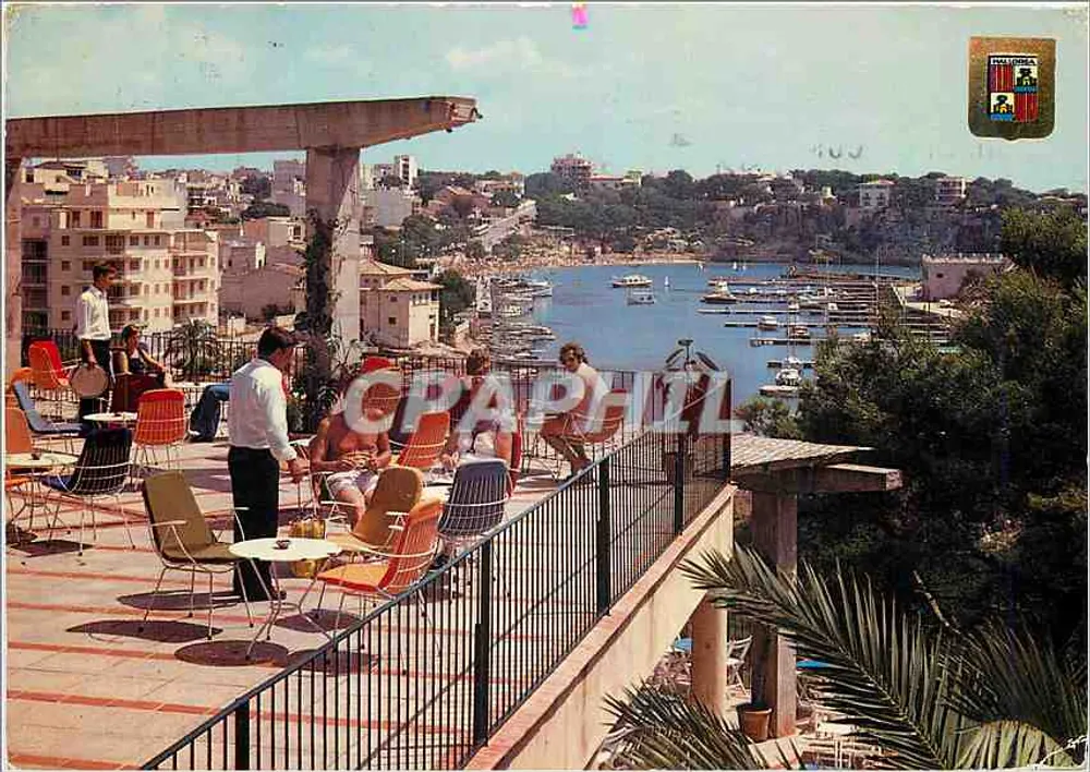 Porto Cristo — Panoramablick auf den Hafen — Los Dragones, Mallorca - Vorderseite