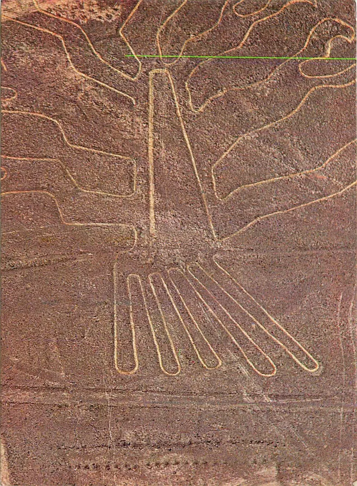 Geoglifos de Nazca — Ave (oder 'Araña') — Editorial Pacoracamac, Lima, Perú - Vorderseite