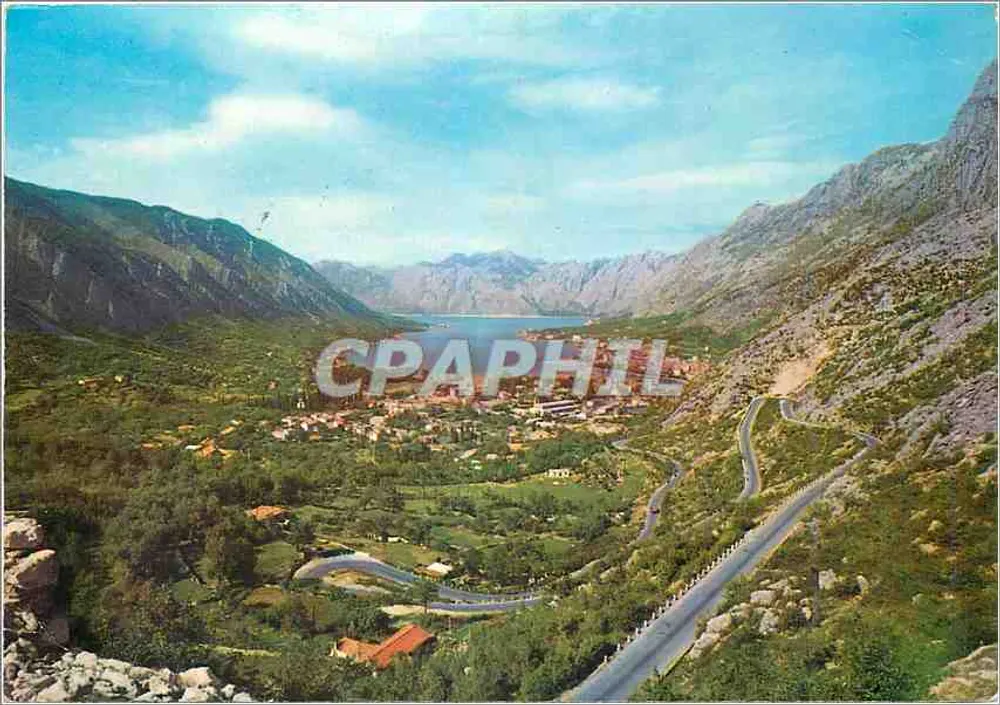 Panoramablick auf die Bucht von Kotor — Montenegro — Verleger nicht sichtbar, Seriennummer nicht sichtbar - Vorderseite