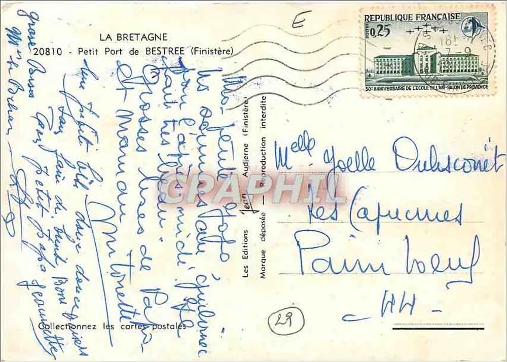 Pequeno porto de Bestree — Finistère — Les Éditions Jean - Verso