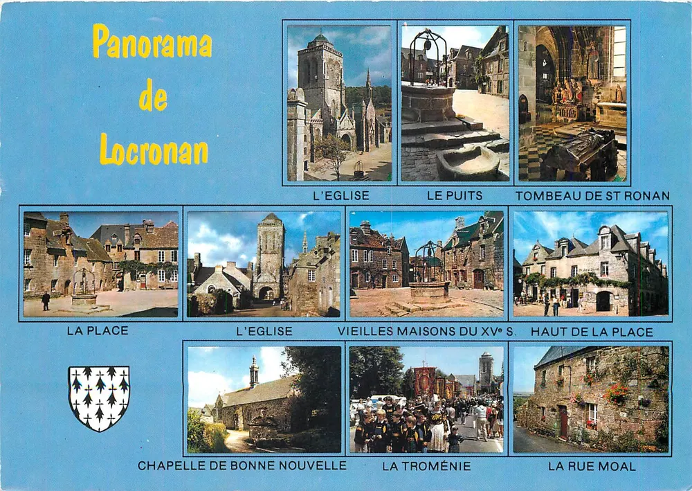 Panorama de Locronan — Editor Art JOS, Le Dore, França — n° C.57 - Frente