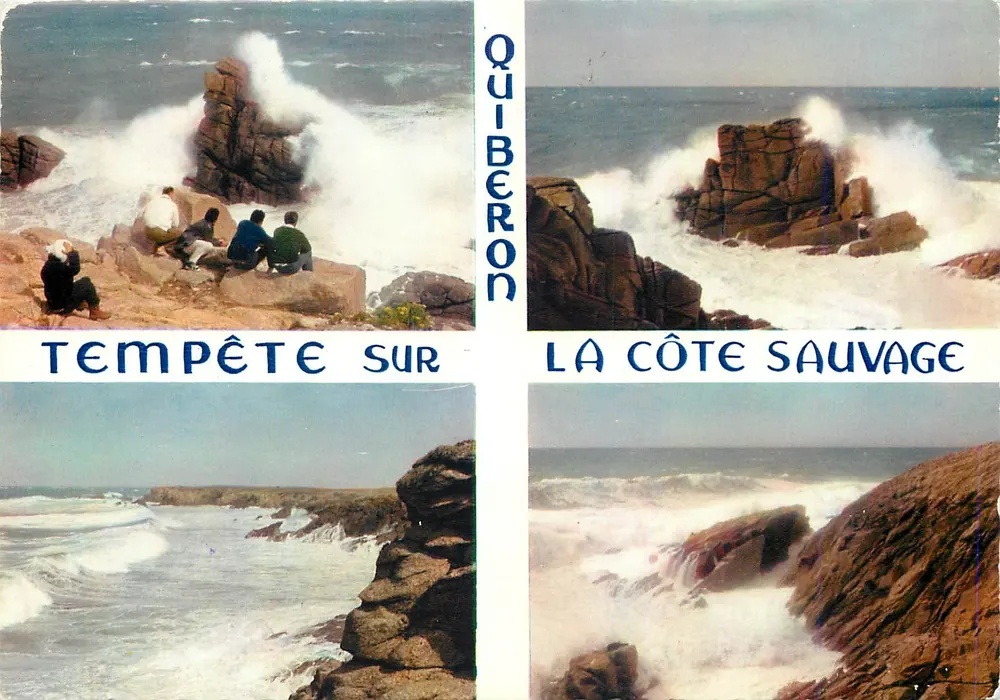 Sturm über Quiberon — Die wilde Küste — Éditions d'Art de La Doaré - Vorderseite