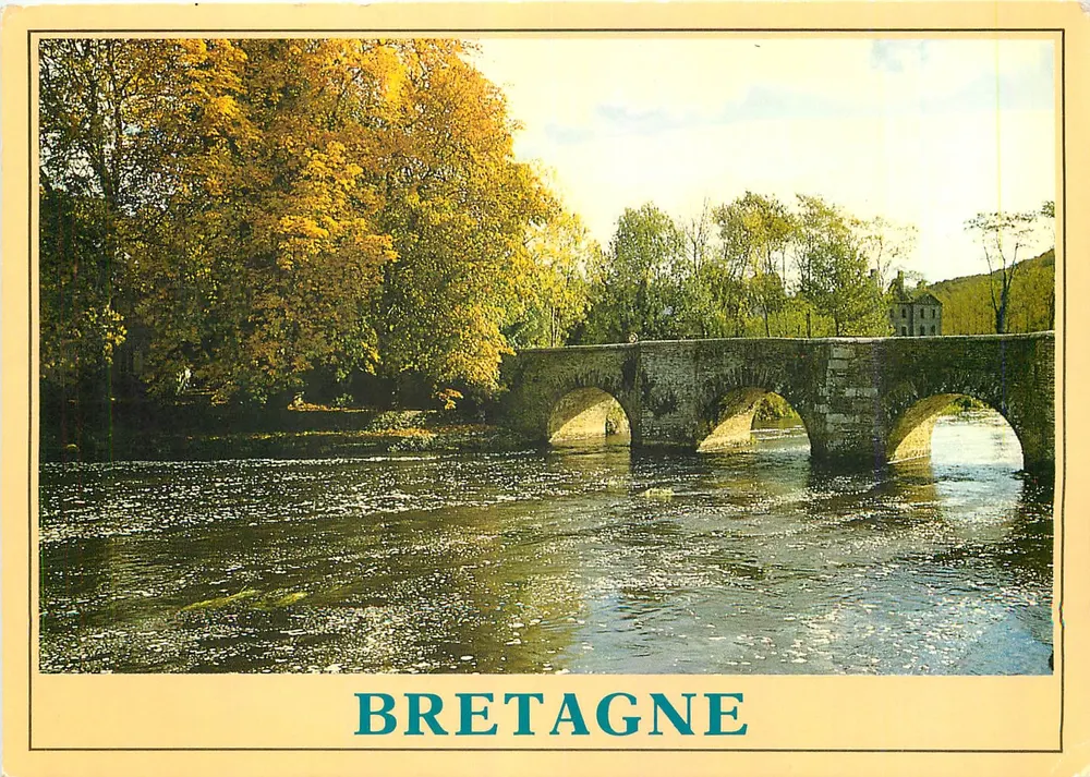 Brücke über einen Fluss in Argotat — Bretagne — Éditions d'Art 'Jack' S/Mer - Vorderseite
