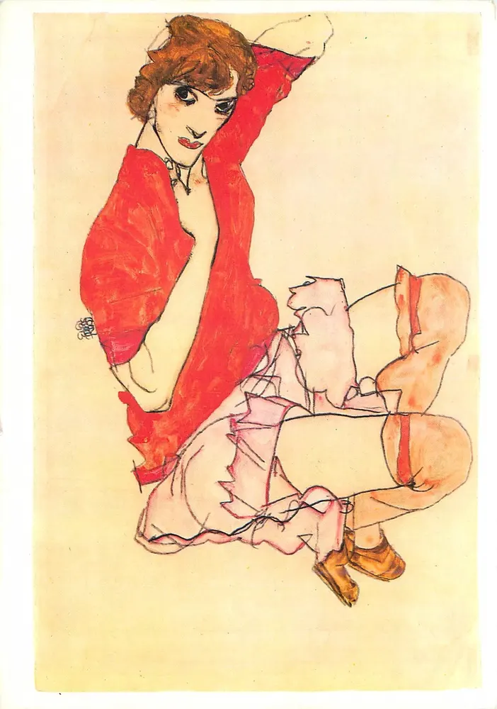 Walli com blusa vermelha — 1913 — Reprodução por Fernand Béremé editor, n°1482 - Frente