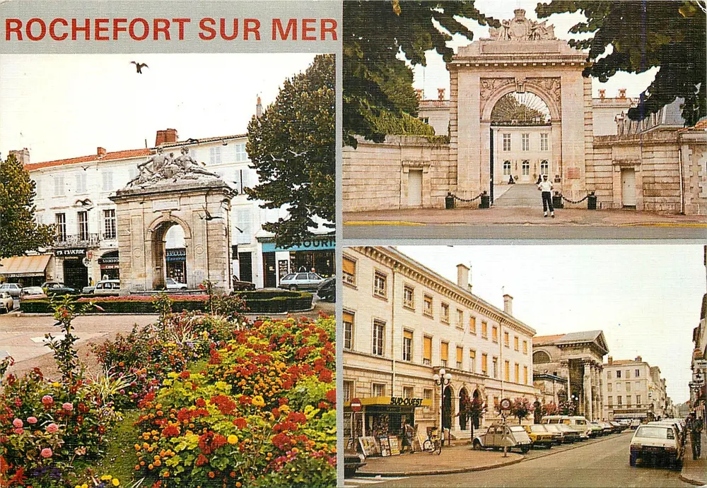 Rochefort-sur-Mer — Stadttor und belebte Straße — Edition de Luxe - Vorderseite