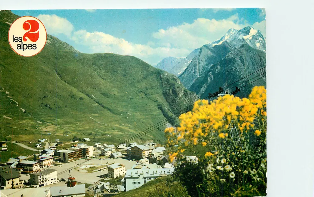 Les 2 Alpes — Panoramablick — Verlag PADEM - Vorderseite