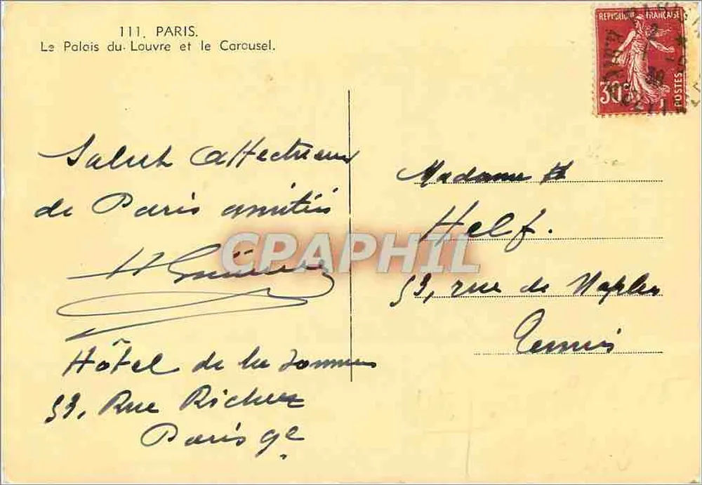 O Palácio do Louvre e o Carrousel — Editor EDUC, n° 111 - Verso