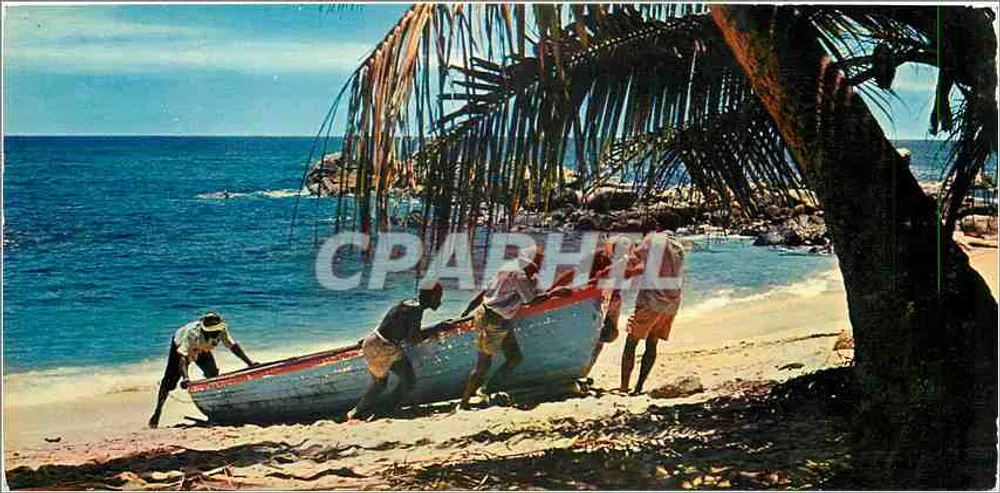 Seychellen — Ende des Fischereitages — Photographies J.C. NOURAUT — n° 6 - Vorderseite