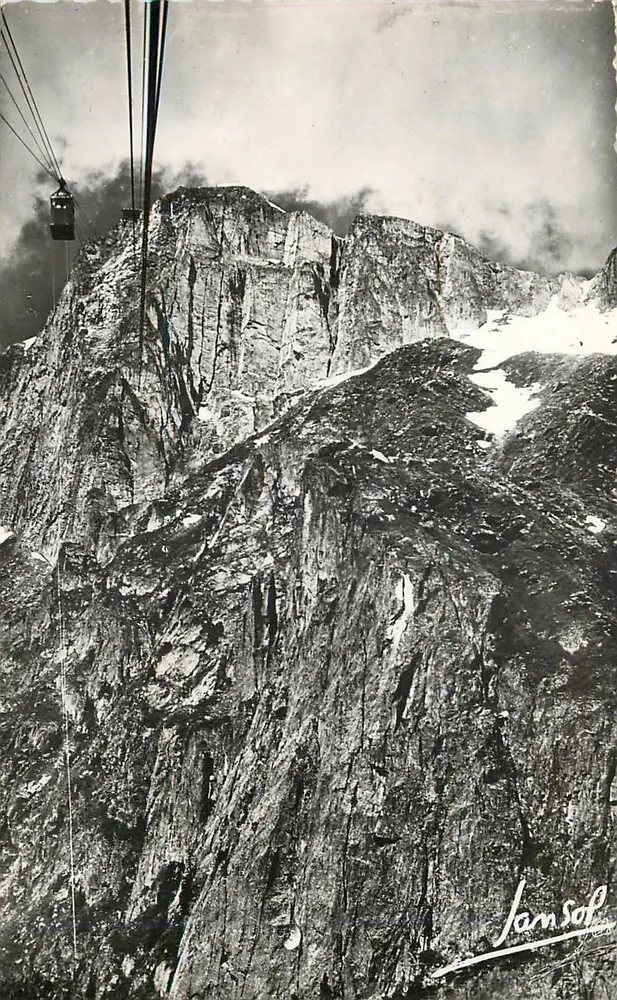 Chamonix — Le Brevent (2525 m.) und sein Seilbahn — Éditions Photographiques Jansol - Vorderseite