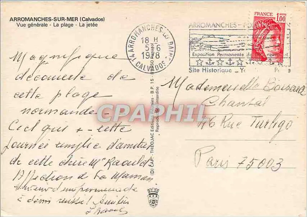 Arromanches-sur-Mer — Landungsstelle — Verlag LRS - Rückseite