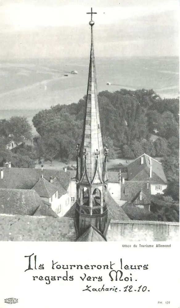 Kirche Zacharie — Luftaufnahme — Deutscher Tourismusdienst, Nr. PH. 109 - Vorderseite