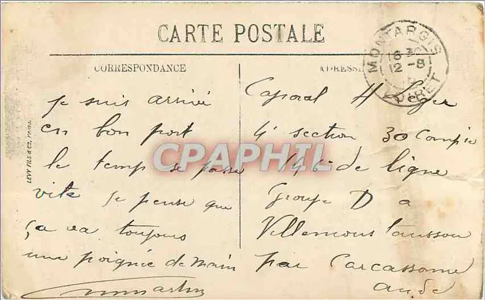 Montargis — Het Kasteel en het Kanaal — LL. - Achterkant