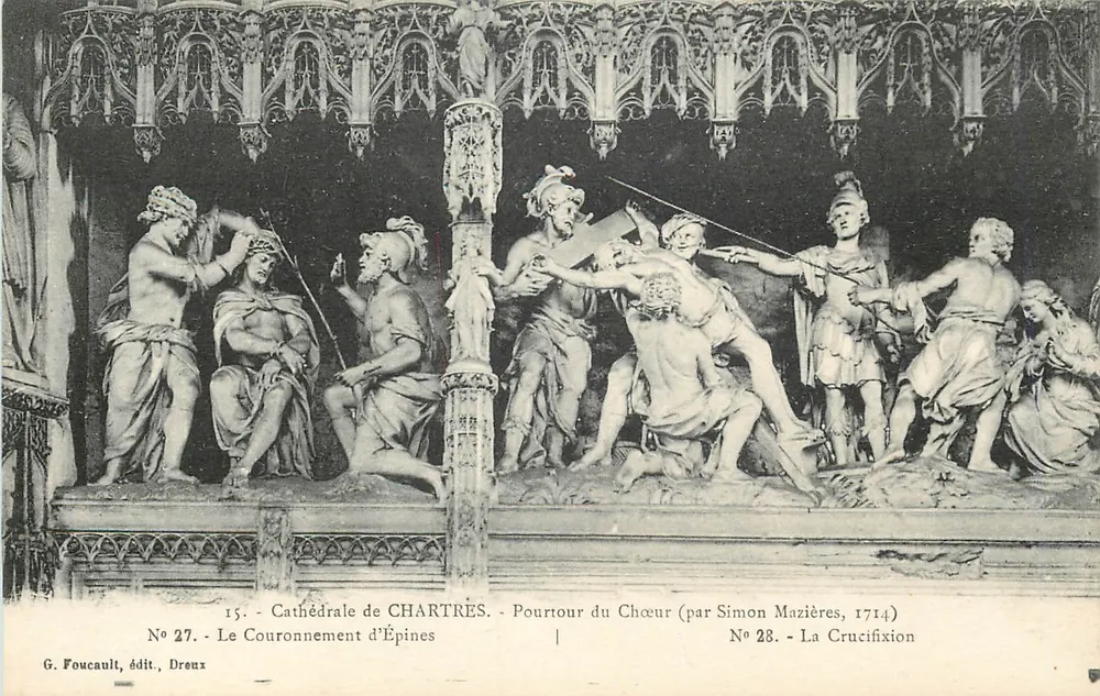 Kathedrale von Chartres — Poutour du Chœur (von Simon Mazières, 1714) — G. Foucault, Verlag, Dreux - Vorderseite