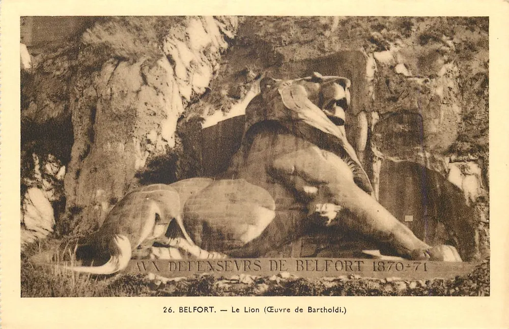 Belfort — Der Löwe (Werk von Bartholdi) - Vorderseite
