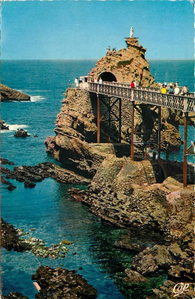 Biarritz - O Rocher da Virgem — editor Lumicad, n° 3296 - Frente