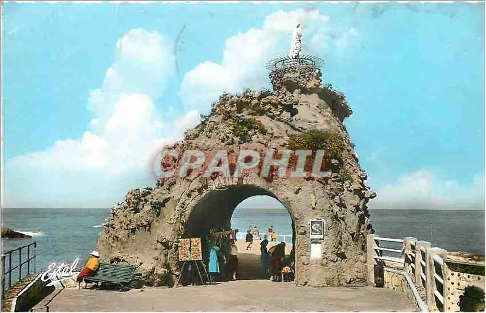 O Rocher de la Vierge — Biarritz — Éditions Estel - Frente