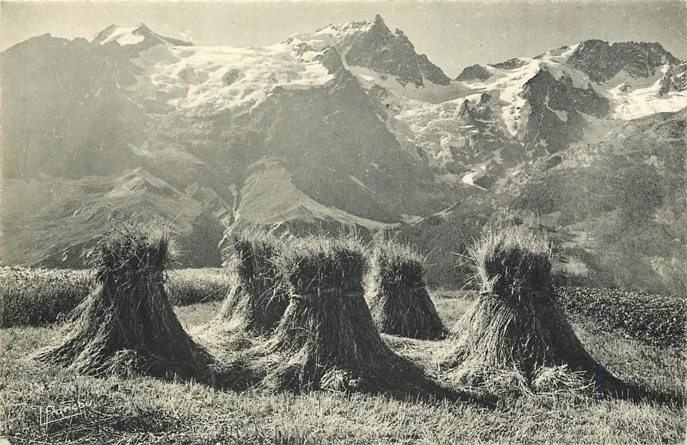 La Grave — Verão — Coleção «As Altas Alpes» de L. Francou - Briançon - Frente