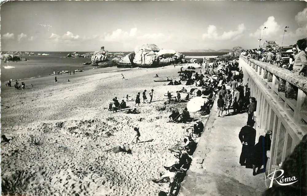 Praia de Coz Pors — Tregastel (C.-du-N.) — Edições de Arte RÉMA - Frente