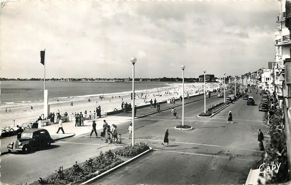 Strand von La Bâcle — Ansicht der Promenade und des Seebades — Editions Gaby - Vorderseite