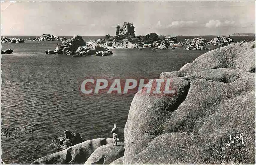 Castelo de Costaëres visto da cale — Ploumanac'h (C.-du-N.) — Edições d'Art Jei Rocher - Frente