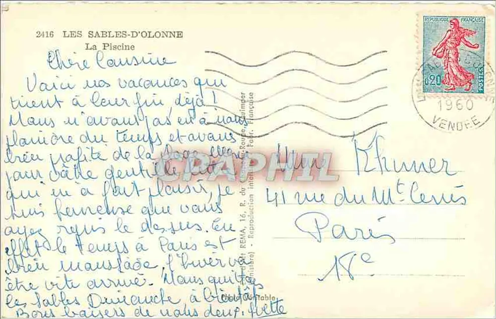A Piscina — Les Sables-d'Olonne — editor Roma - Verso