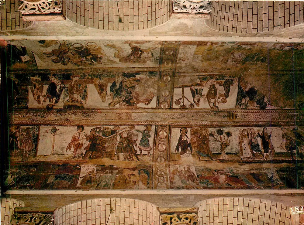 Valle della Gartempe — Saint-Savin (Vienne) — Chiesa romanica, affreschi dell'XI secolo — Edizioni Théâtric Intégrée, Limoges - Recto