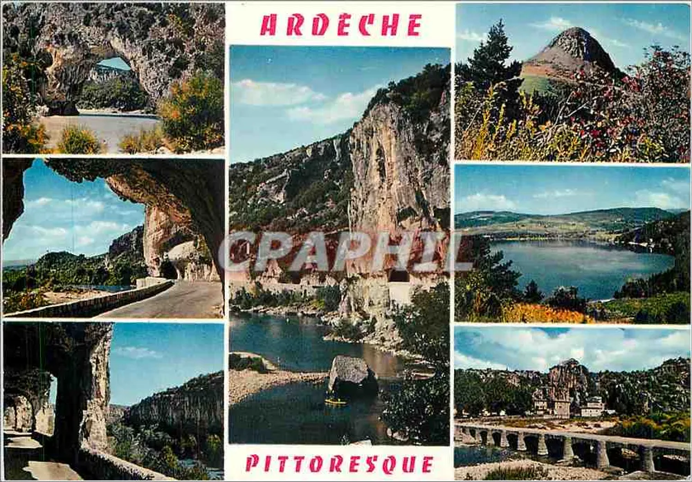Ardeche pitoresca — vista panorâmica — Lumicap - Frente