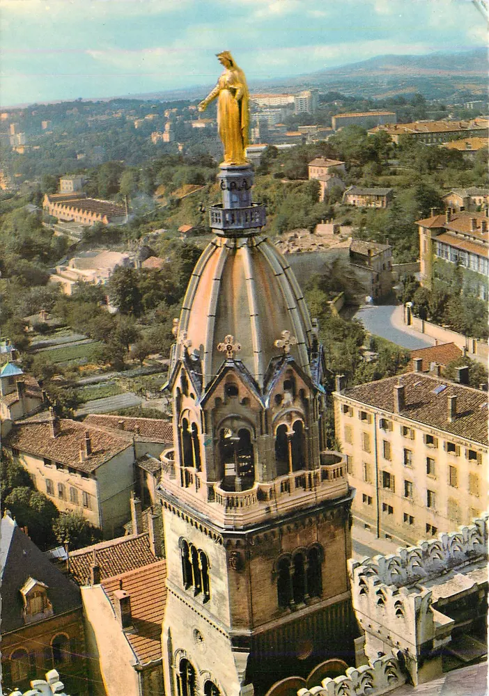 Lyon - Kapelle Fourvière; die goldene Jungfrau von Fabisch — Éditions Cella - Vorderseite
