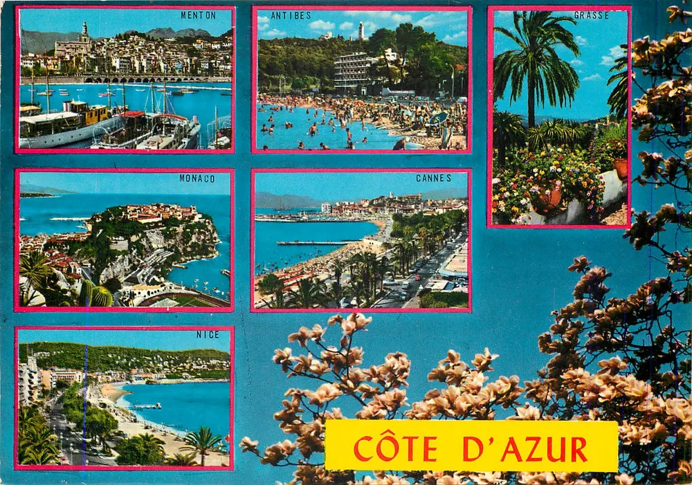 Costa Azul — Menton, Antibes, Grasse, Monaco, Cannes, Nice — Éditions S.E.P.T. - Nice - Frente