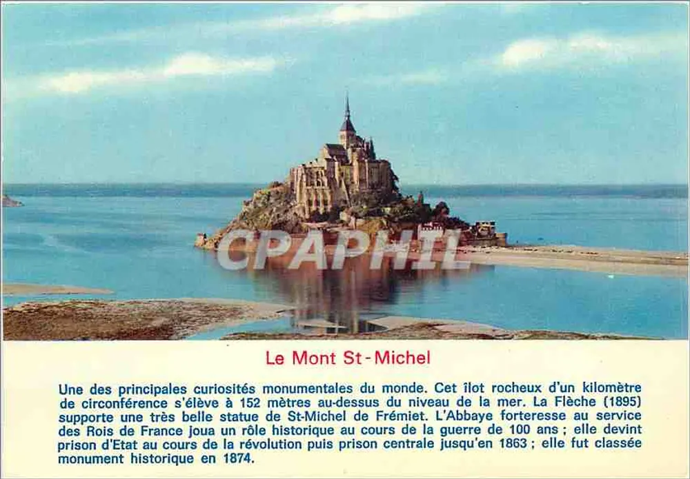 Monte St-Michel — vista aérea — Lumicad, n° 981 bis - Frente