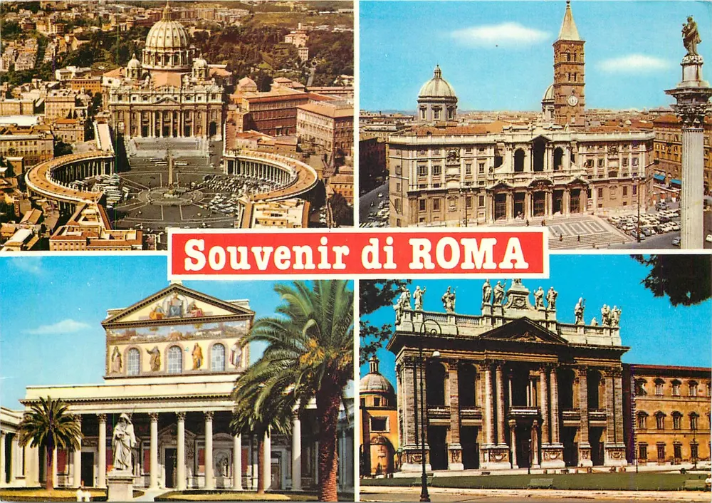 Roma — Souvenir di ROMA — editor desconhecido, número de série não visível - Frente