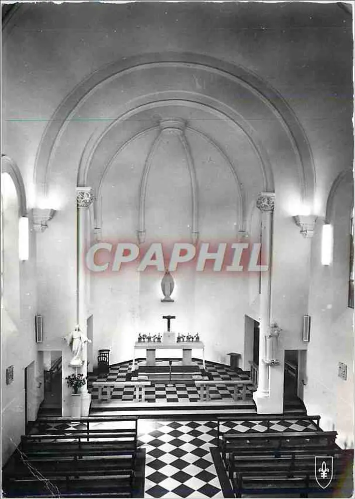 Innenansicht der Kapelle — Saint-Denis — Nachbildung eines vollständigen Briefmarkens - Vorderseite